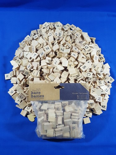 500 wooden scrabble letters - wooden,