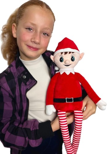 Jumbo red elf plush - elf, large