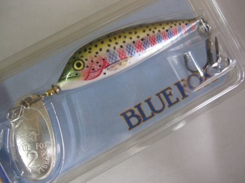 Blue fox vibrax minnow spin - blue,