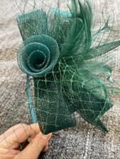Emerald Green Fascinator On