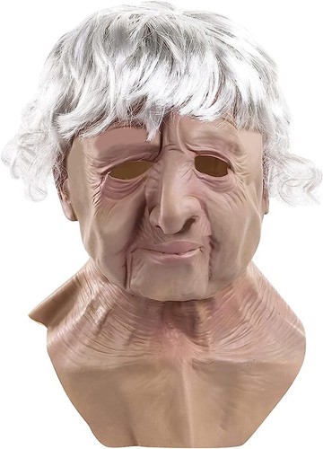 Realistic granny mask latex - realistic,