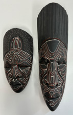 2 X AFRICAN WOODEN TRIBAL