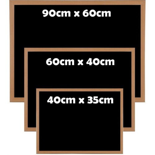 Blackboard wooden framed chalk - wooden,