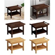 Wooden Shower Stool Bench with