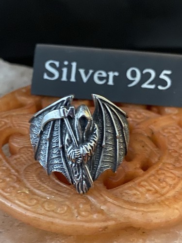 Solid silver grim reaper - silver, skull