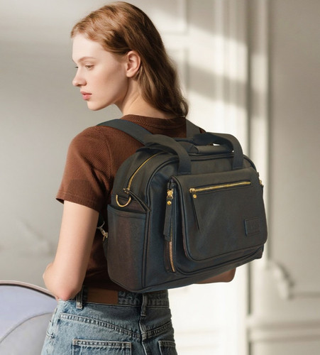 Baby changing backpack leather - baby,