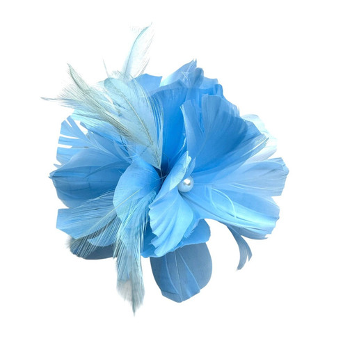 Small flower feather beaded - small,