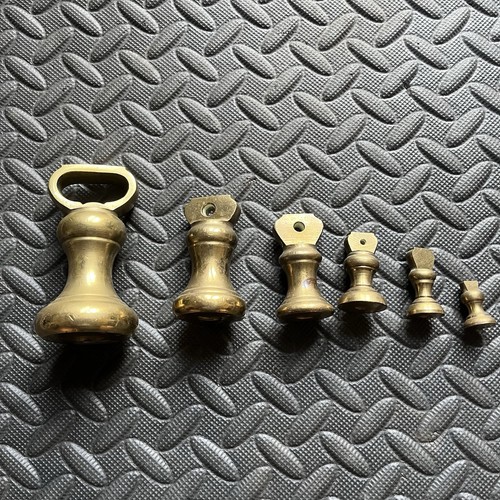Set vintage brass bell - x,