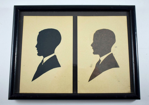 Antique silhouette portrait - silhouette,