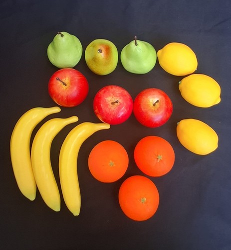 Pieces plastic fruit 3 - plastic,