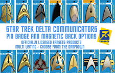 STAR TREK Delta Communicators Pin Or Magnetic Backed - Fansets - Your Choice