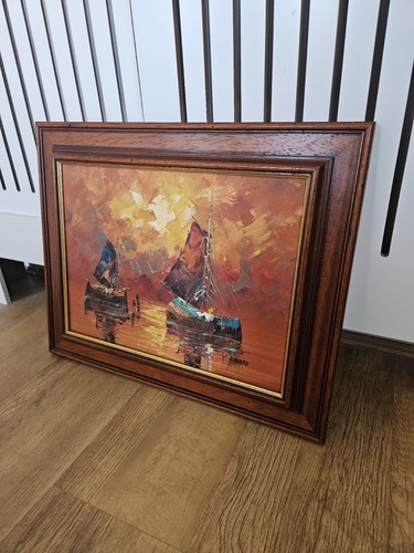 Vintage impasto oil painting - vintage,