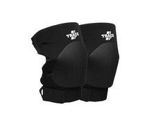 Trace Knee Pads with Strap in Black Pro Wrestling Gear Attire or Training Wear