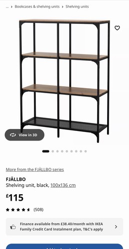 Ikea fjallbo industrial metal - fjallbo,