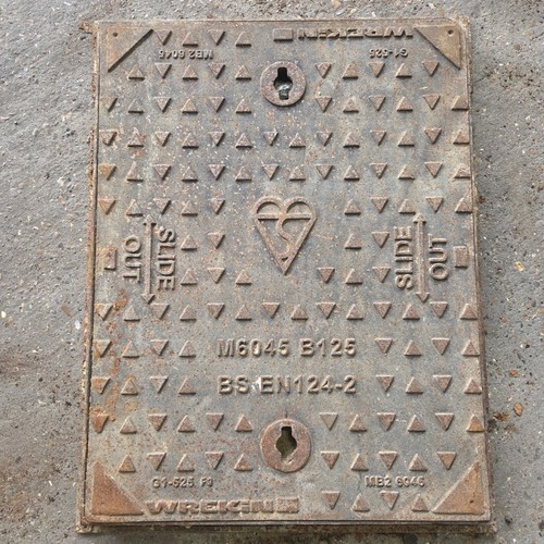 Cast iron manhole cover - cover, &