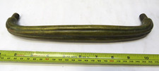 Antique Large Solid Brass Door Pull Handle 11 Inch 2Lb. 5 oz.