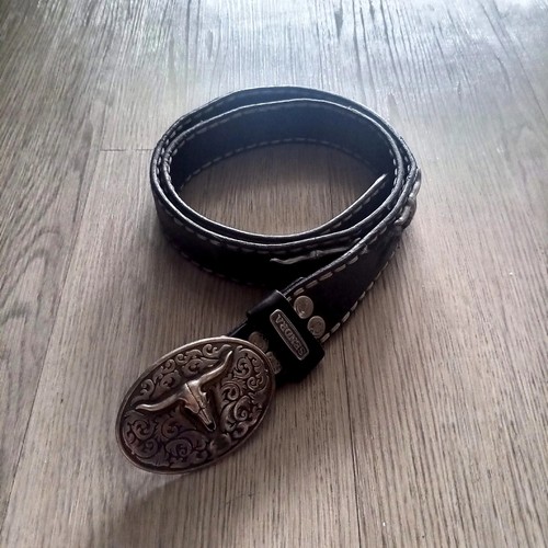 Sendra leather belt black - belt,