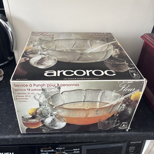 Arcoroc france fleur punch set - fleur,