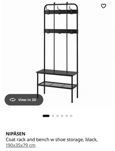 Coat rack and bench - , w