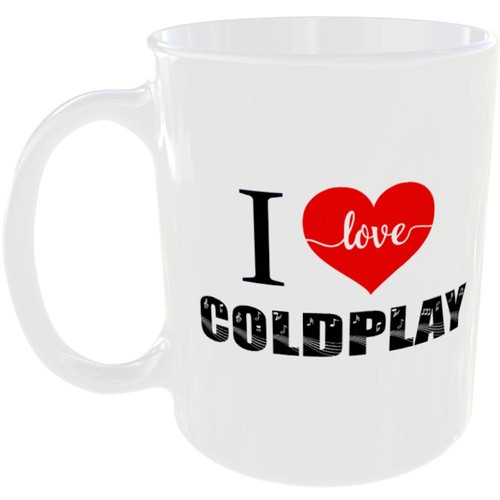 Love coldplay mug heart - i,