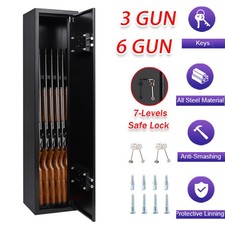 6 Gun Cabinet Safe Lockable