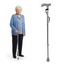 Aluminium Walking Stick Lightweight Walking Cane Aid Durable Adjustable Non Slip