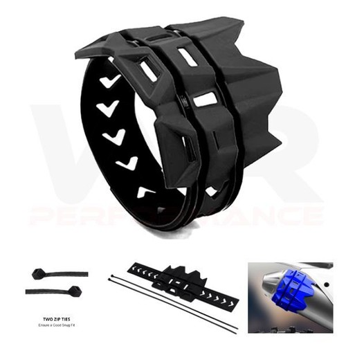 Exhaust protector guard - protector, black