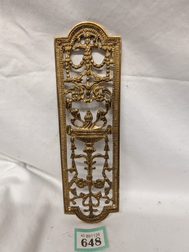 Antique brass art nouveau - brass,