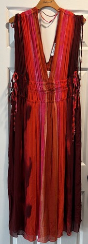 Zara red sleeveless tie dye - sleeveless,