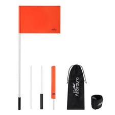 Water Ski Flag 48 Inch Orange Boat Flag 3 Sections Skier Down Flag Boat Safet...