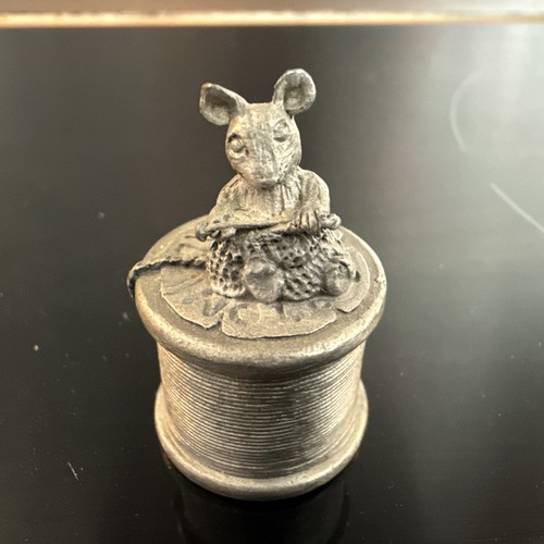 Vintage pewter novelty thimble - vintage,