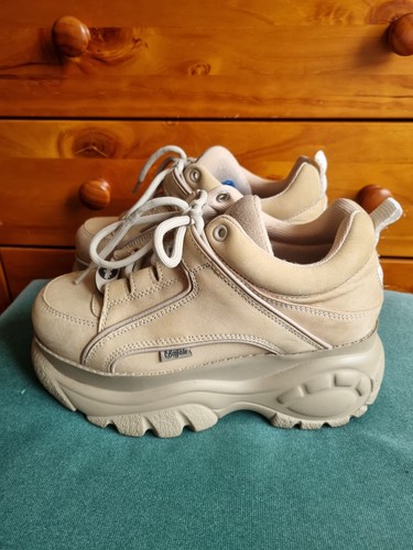 Buffalo platform shoes cream - platform,