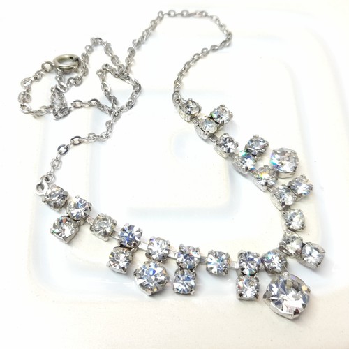 Vintage rhinestone necklace - vintage,