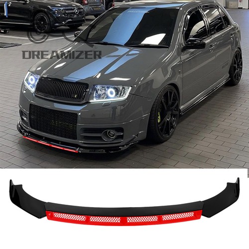 Gloss black front bumper lip - gloss,