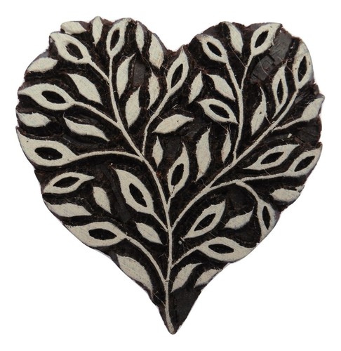 Heart floral wooden - floral, 7.2
