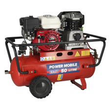 Sealey 50L Belt Drive Air Compressor with Petrol Engine 5.5hp SA5055