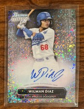 Wilman Diaz 2022 Bowman Sterling Speckle Refractor Auto /99