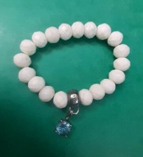 Genuine Thomas Sabo Club 925 WHITE Faceted Agate Charm Carrier