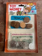 Vintage Retro UK British Plastic TOY MONEY credit card sealed Play 1980's 90's