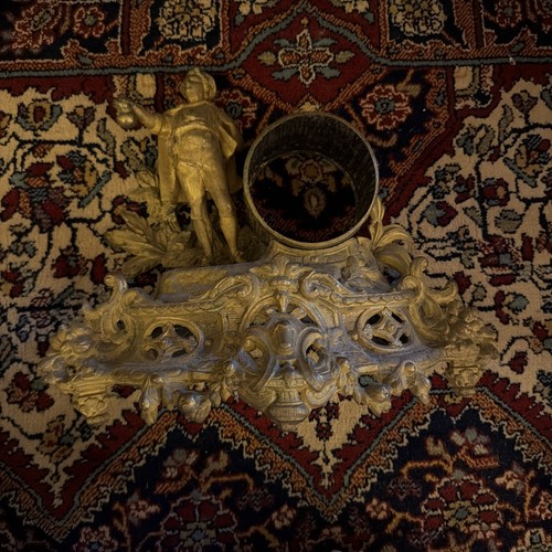 Antique mantle clock case - mantle,