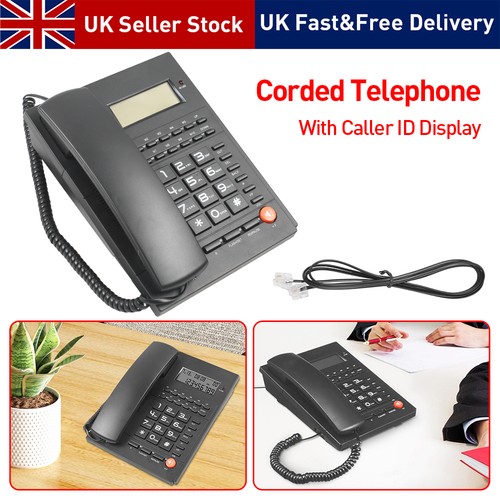 Corded telephone desk - corded, landline