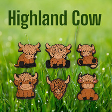 Cute Highland Cow Croc Shoe