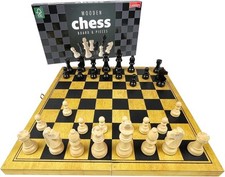 Large Wooden Chess Set Folding