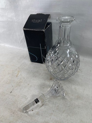 Stuart crystal decanter with - crystal,