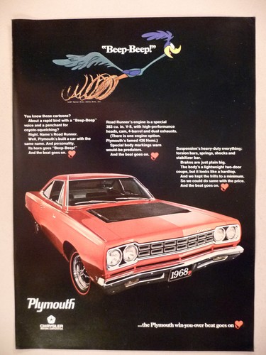Plymouth road runner print - plymouth,