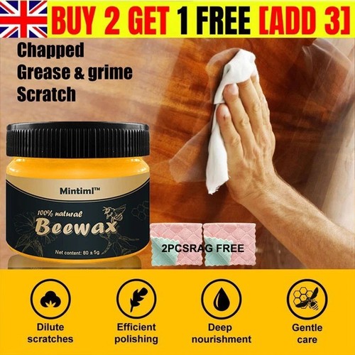Beeswax polish for wood - wood, &