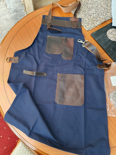 Leather trim work - work, apron