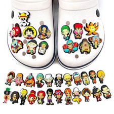 36Pcs/Set Anime One Piece Shoe Charms For Croc Shoes Jibbitz Decoration Pins DIY