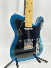 TL Blue Black Solid Body Silver Chrome Plated Hardware 6 Strings