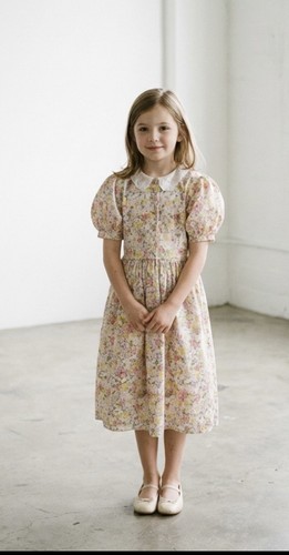 Girls summer floral lace - , dress